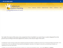 Tablet Screenshot of cheltenhamcustomframing.com.au